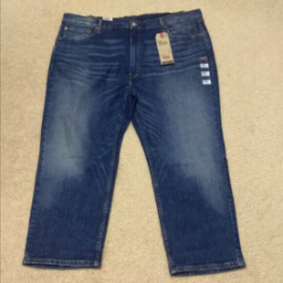 LEVI'S 559 Men's Relaxed Straight Cropped Blue Denim Jeans Size 46x25 - Picture 4 of 12